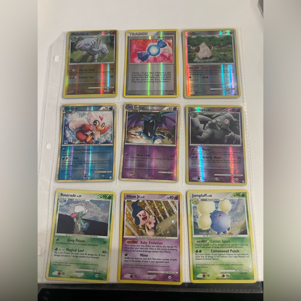 Pokemon Holographic Trading Card Set